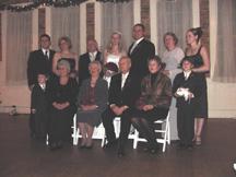 Stephanie and Devin with their families